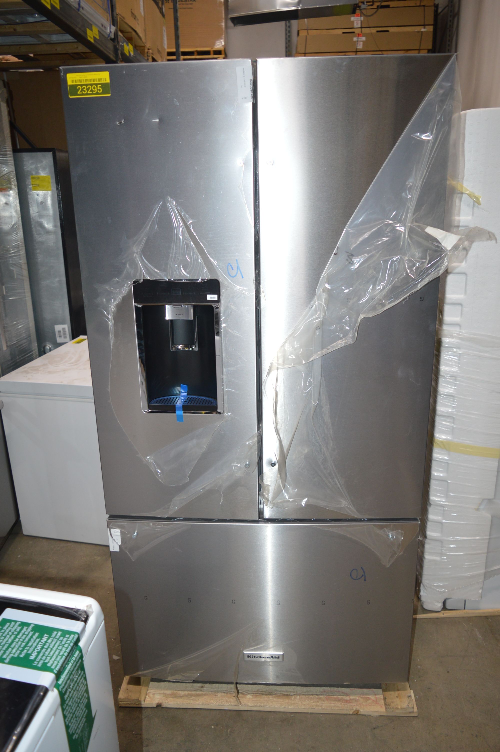 KitchenAid KRFC604FSS 36" Stainless French Door Refrigerator NOB CD