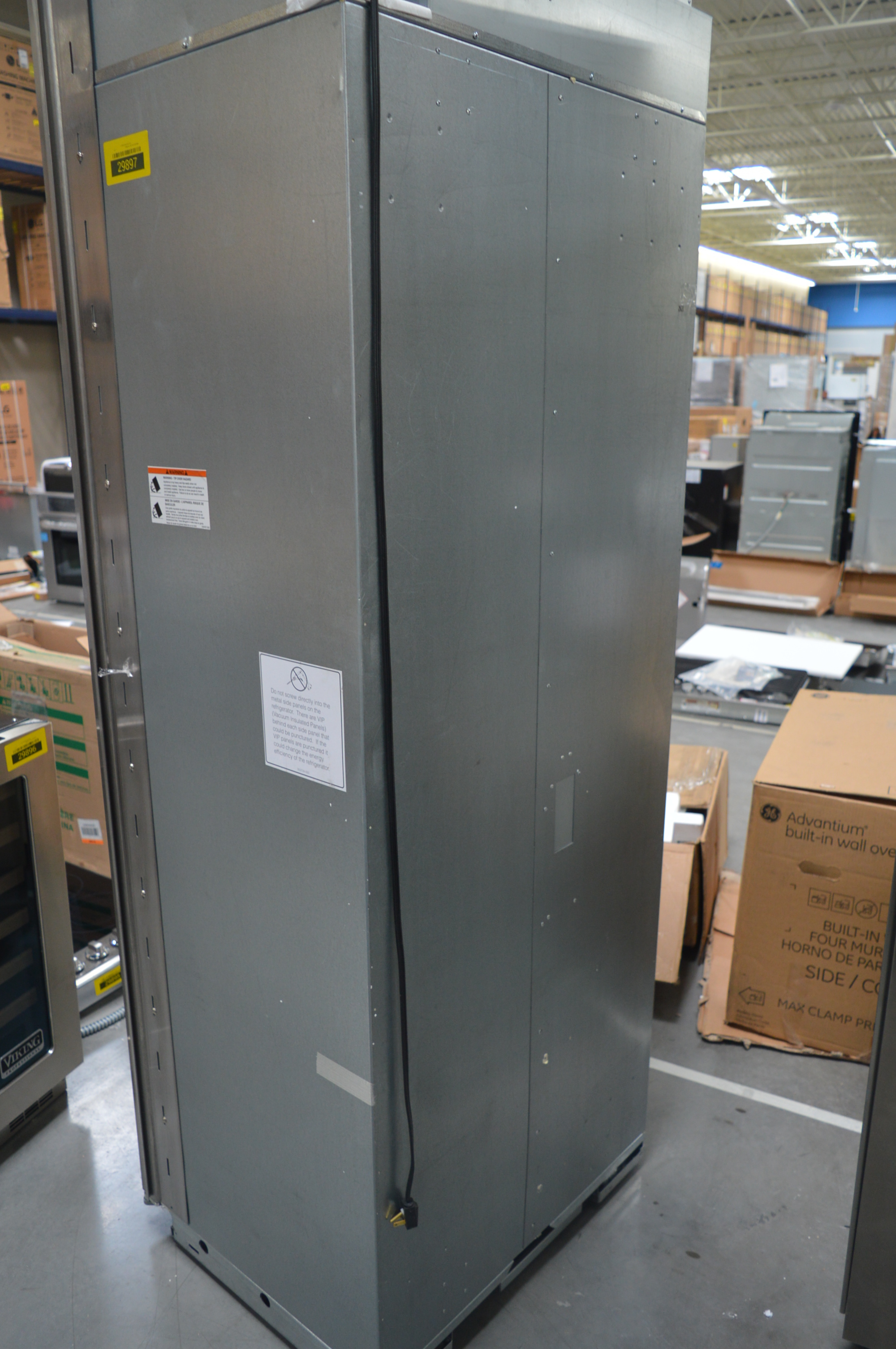Viking Pro Vcrb5303rss 30 Stainless Full Column Refrigerator Nob