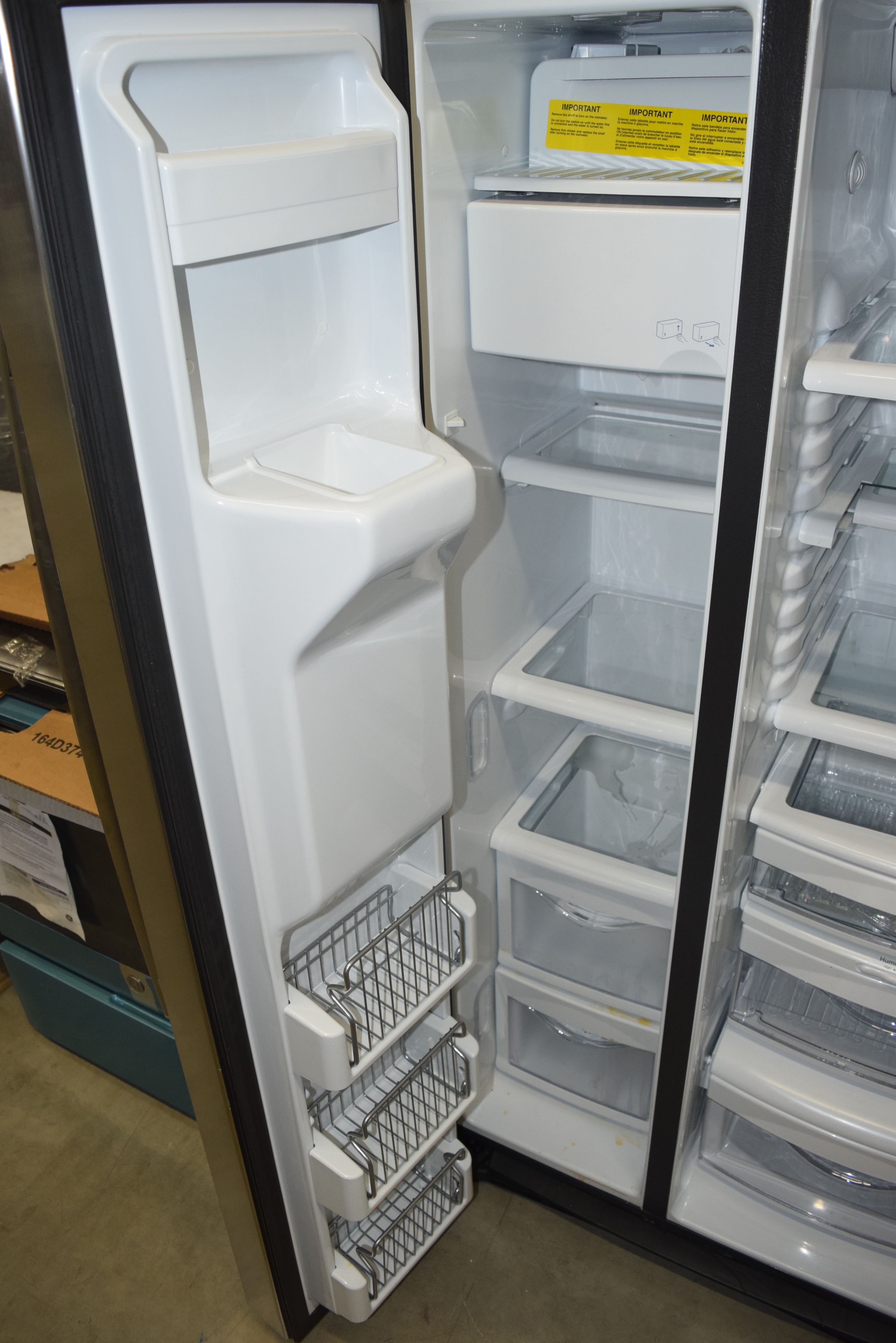 Ge Pzs22mskss 36 Stainless Side By Side Refrigerator Nob 32506 Mad