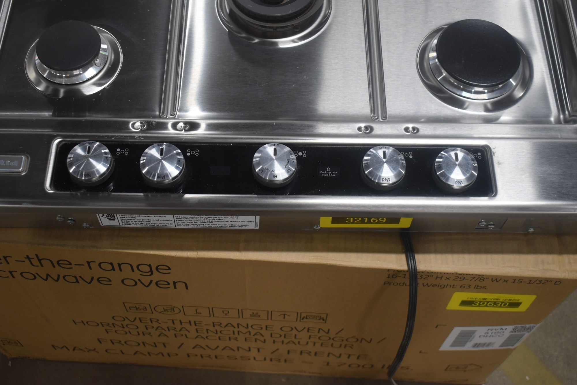 Kitchenaid Kfgu706vss01 Stainless 5 Sealed Burners Gas Cooktop Nob