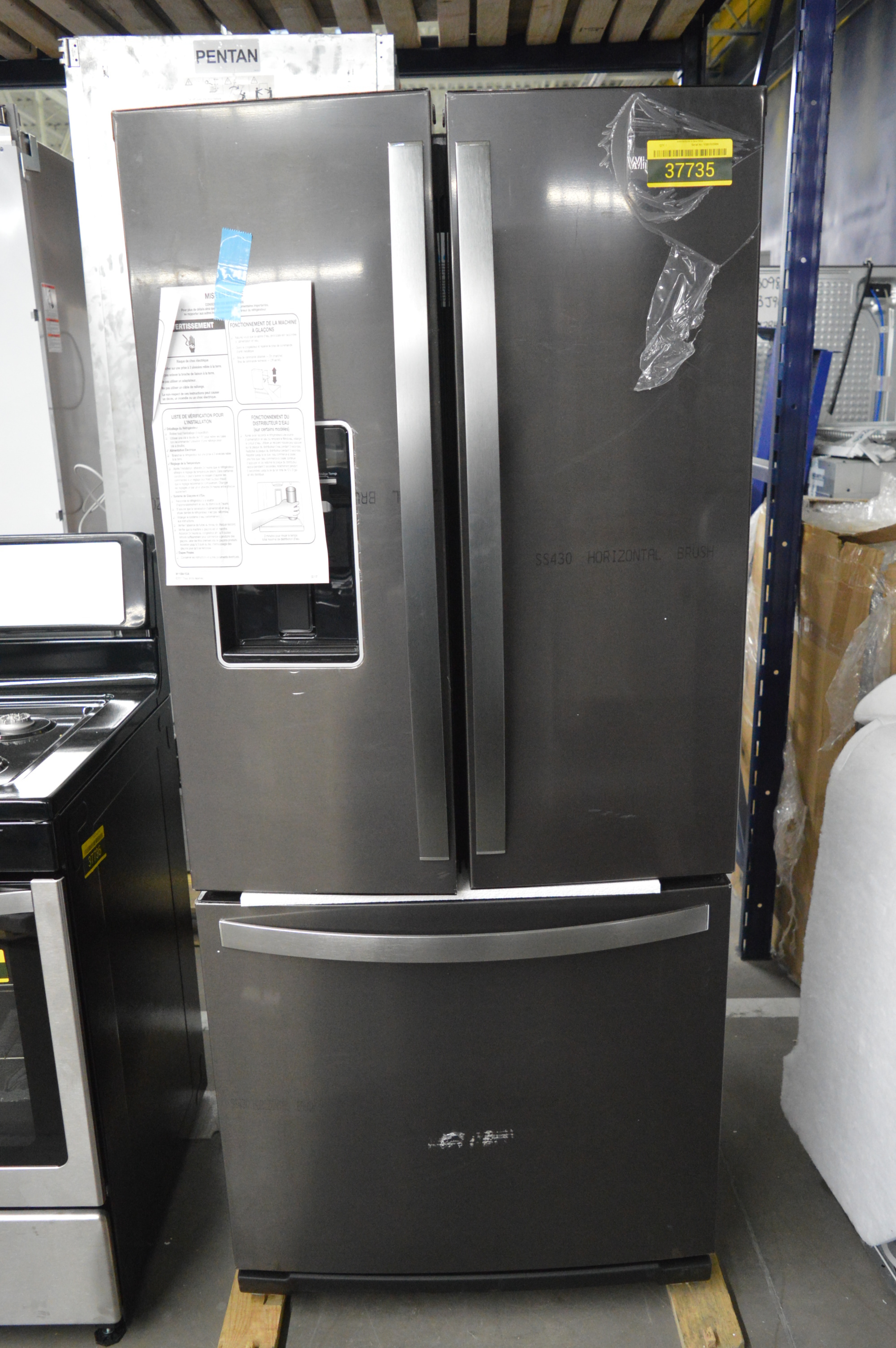 Whirlpool Wrf560sehv 30 Black Stainless French Door