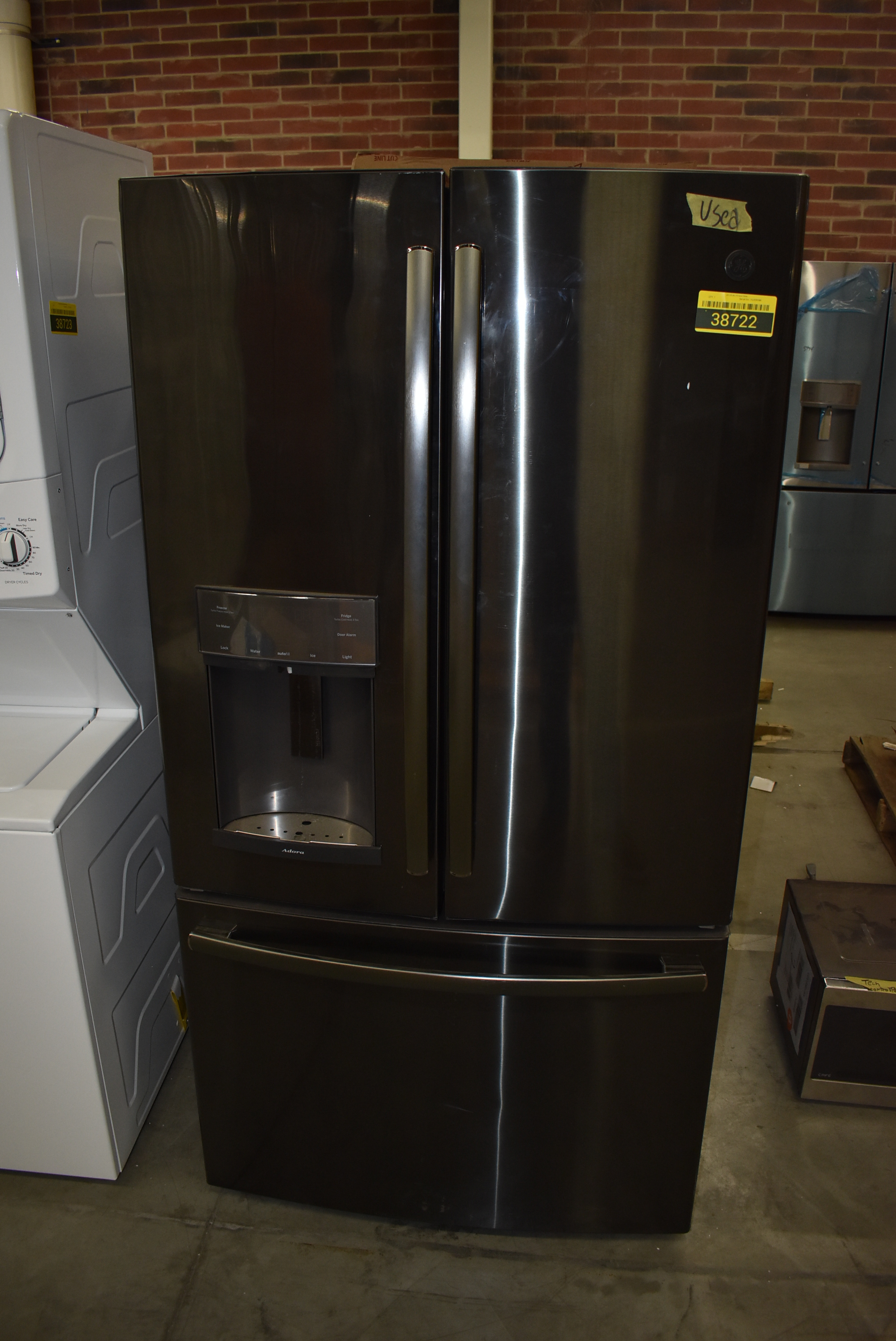 Ge Dfe28jblts 36 Black Stainless French Door Refrigerator Nob