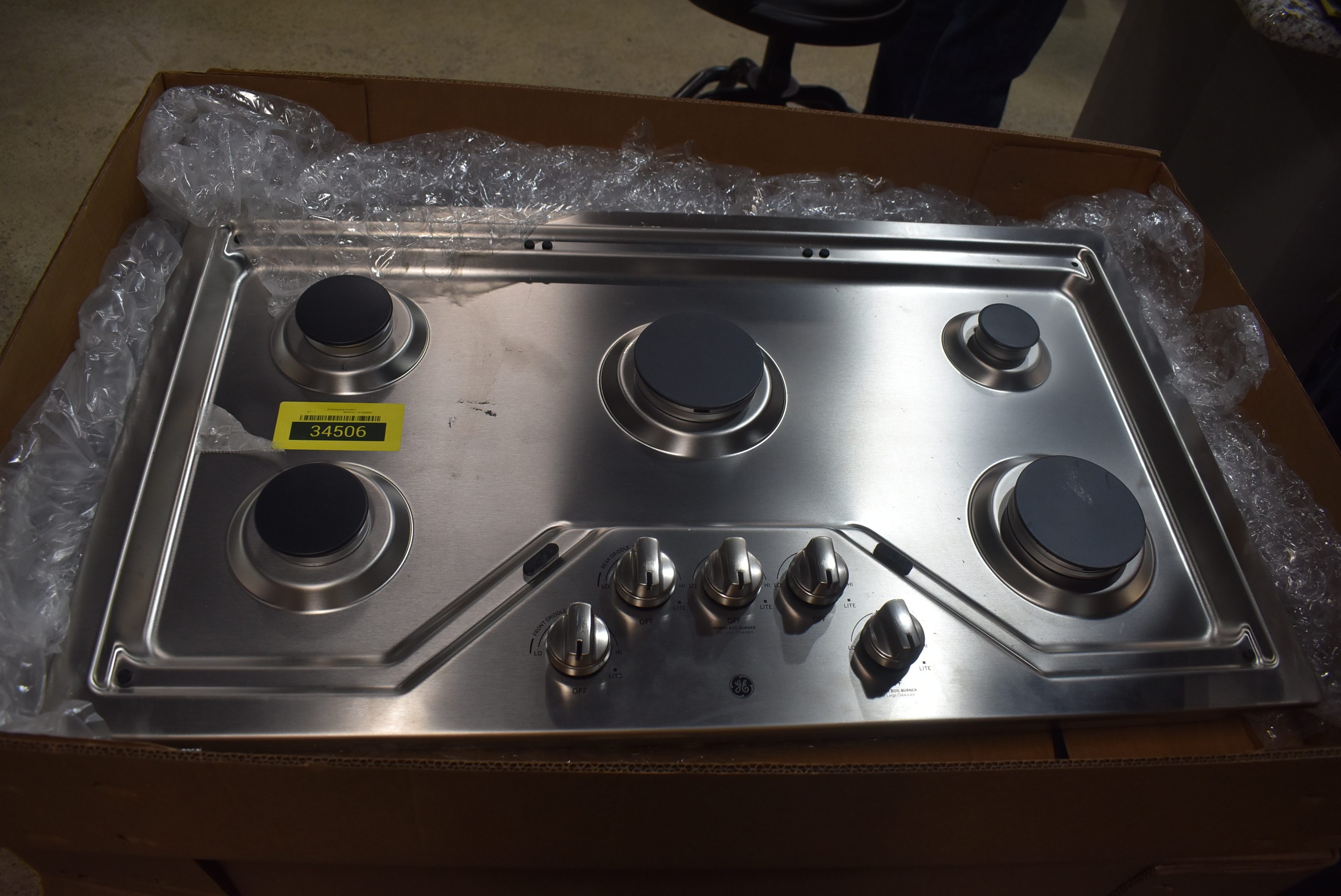 Ge 36 Stainless Steel Gas Burner Cooktop Jgp5036slss For Sale