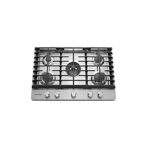 Kitchenaid Kcgs550ess 30 Stainless 5 Burner Gas Cooktop Nob