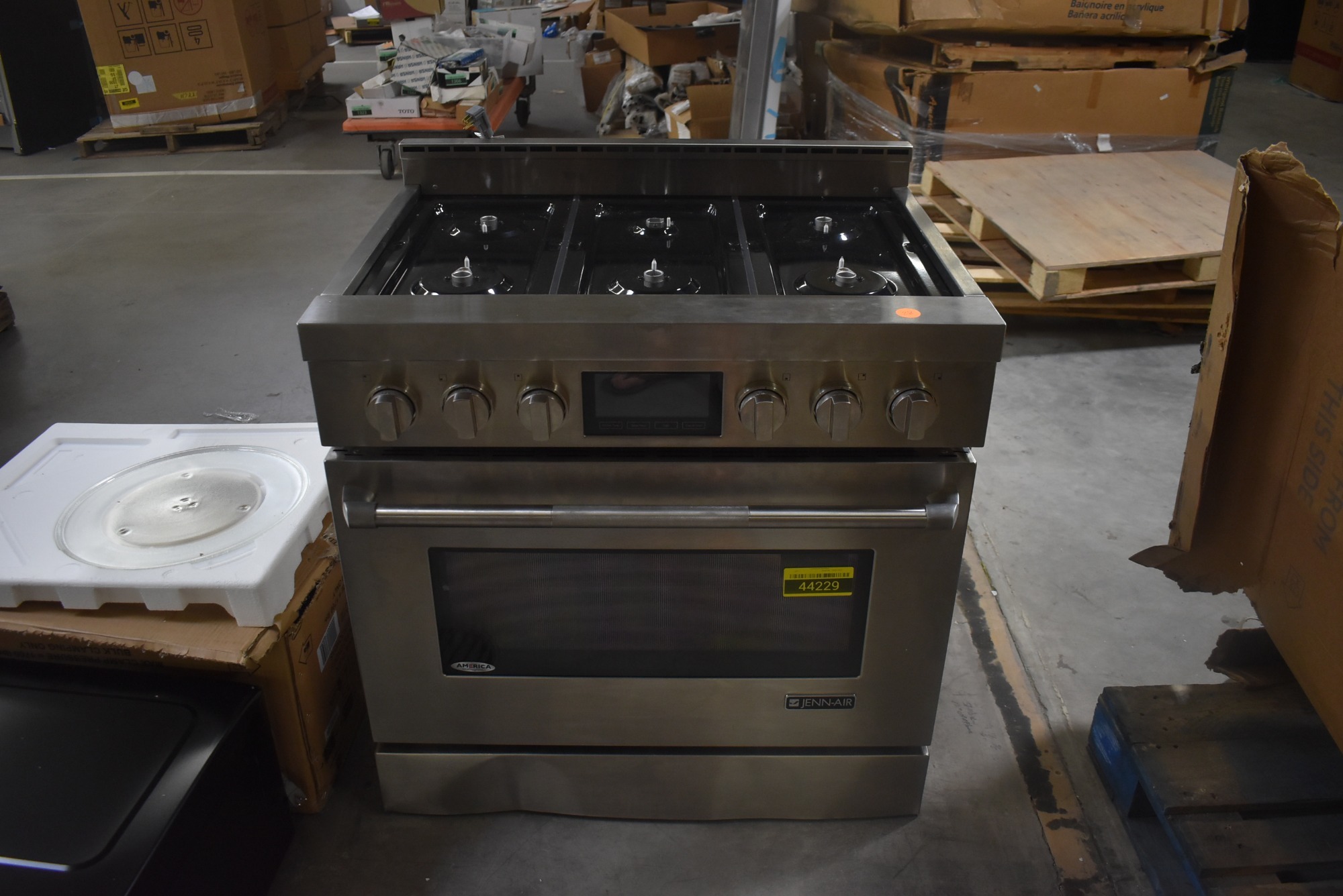 Jenn Air Jgrp436wp 36 Stainless Pro Style Gas Range Nob