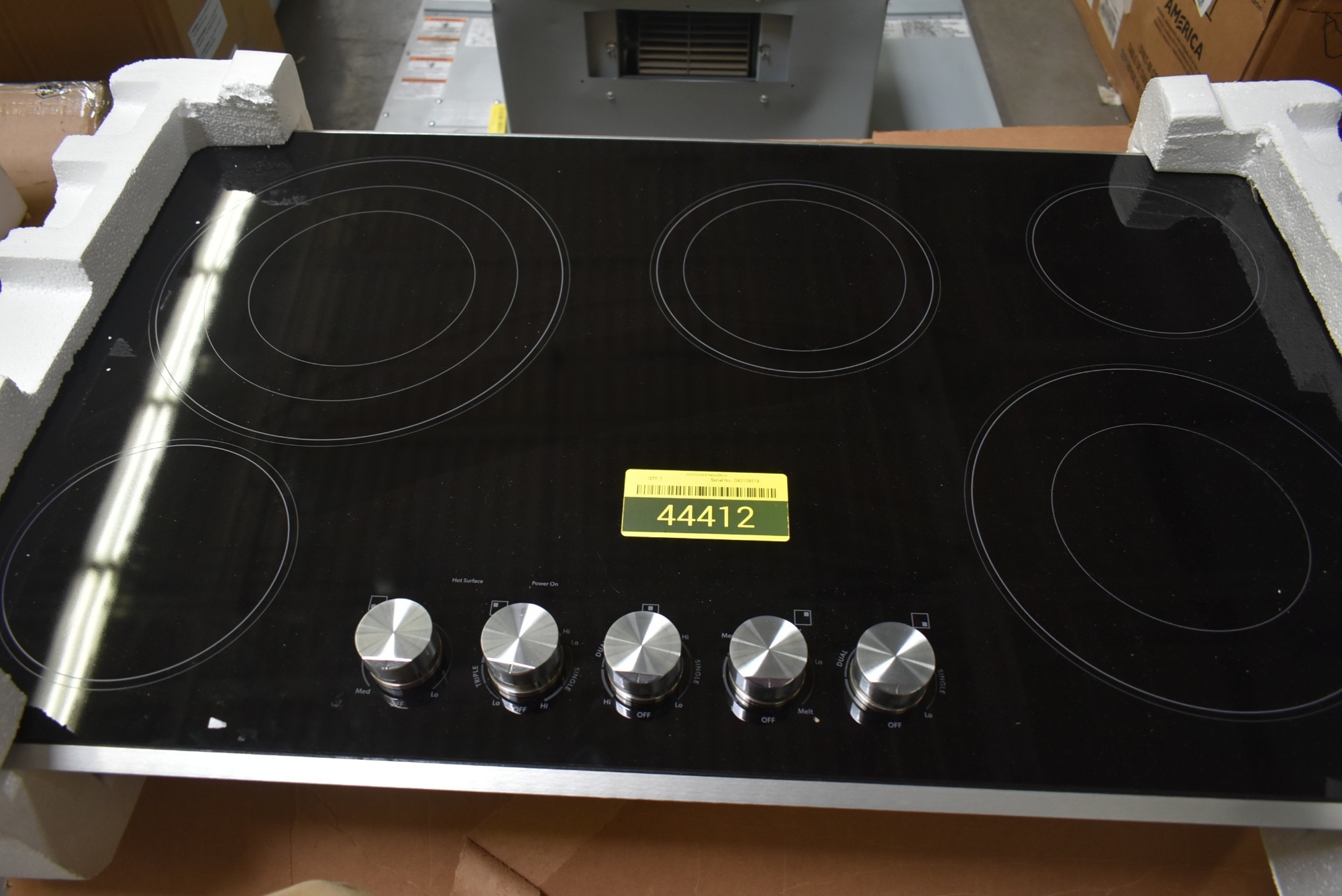 Jenn Air Jec3536bs 36 Stainless 5 Element Electric Cooktop Nob