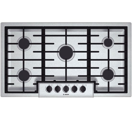 Bosch Ngm5655uc 37 Stainless 5 Burner Gas Cooktop Nob