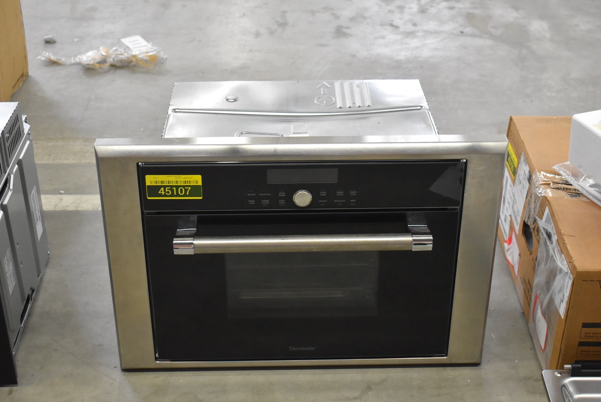 Thermador Mes301hp 24 Black Single Steam Convection Wall