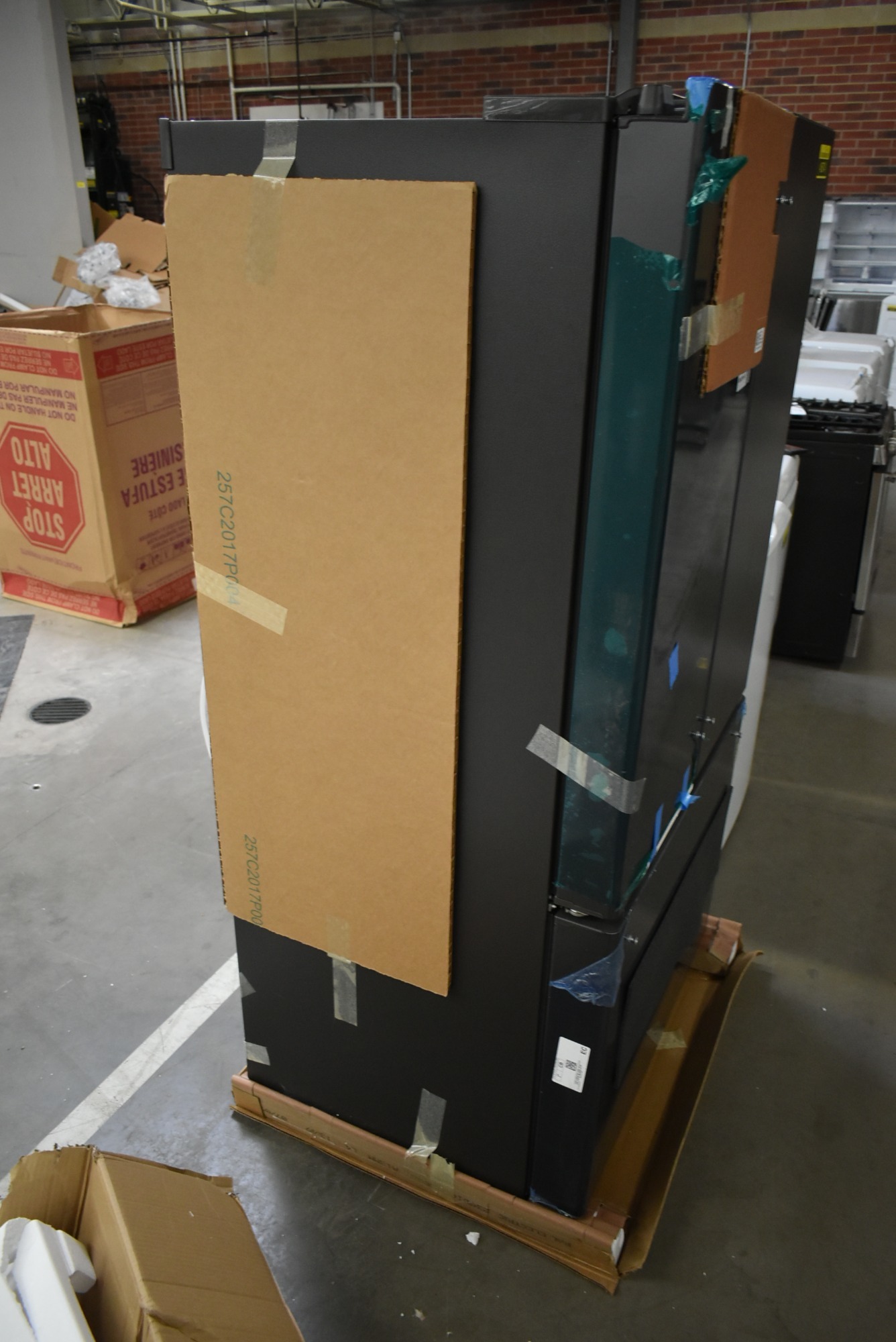 Ge Cafe Cwe23sp3md1 36 Matte Black French Door Refrigerator Nob