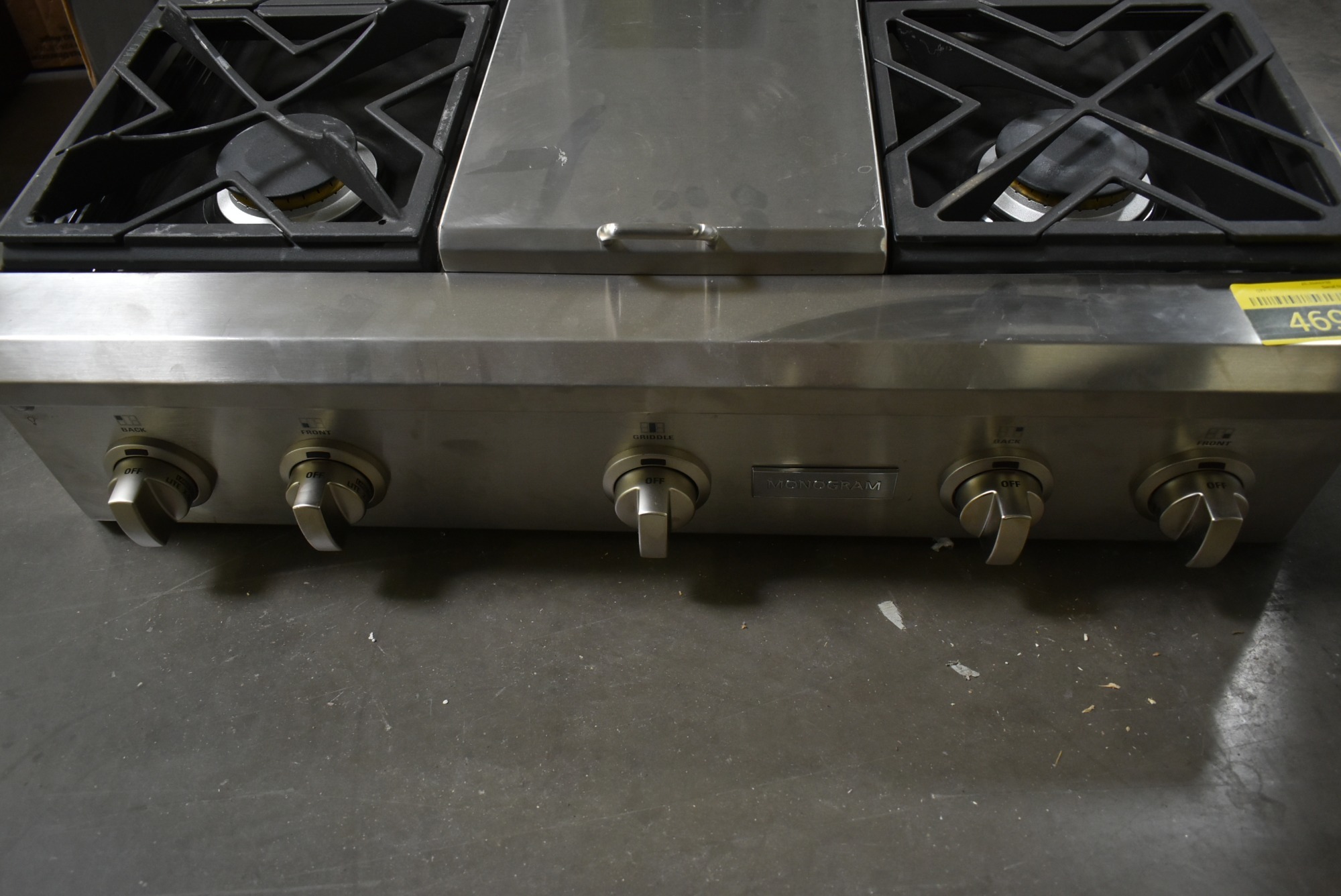 Ge Zgu364ndpss 36 Stainless Pro Style Gas Rangetop Nob