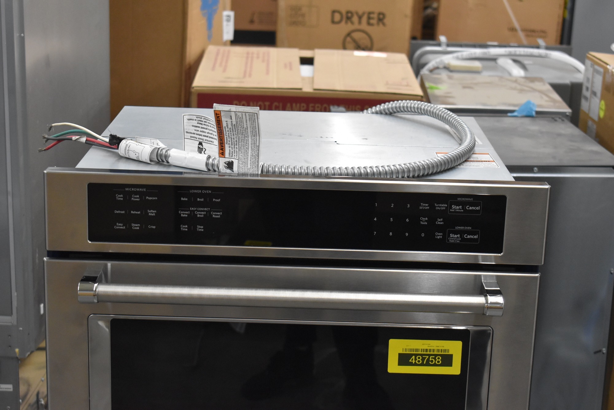 Kitchenaid Koce507ess 27 Stainless Microwave Combo Wall Oven Nob