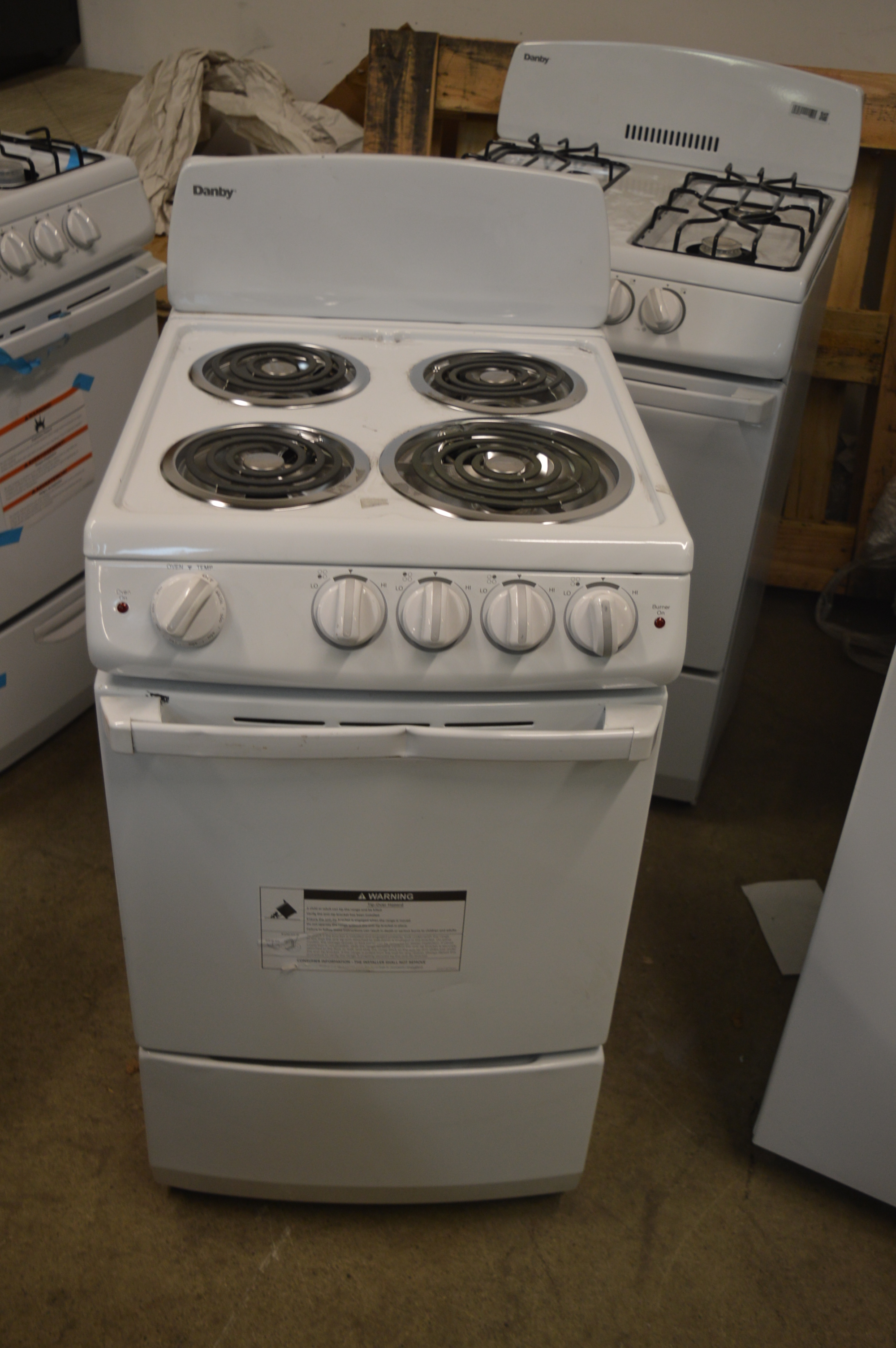Danby DER200W 20" White Freestanding Electric Range T2 NOB 13610 eBay