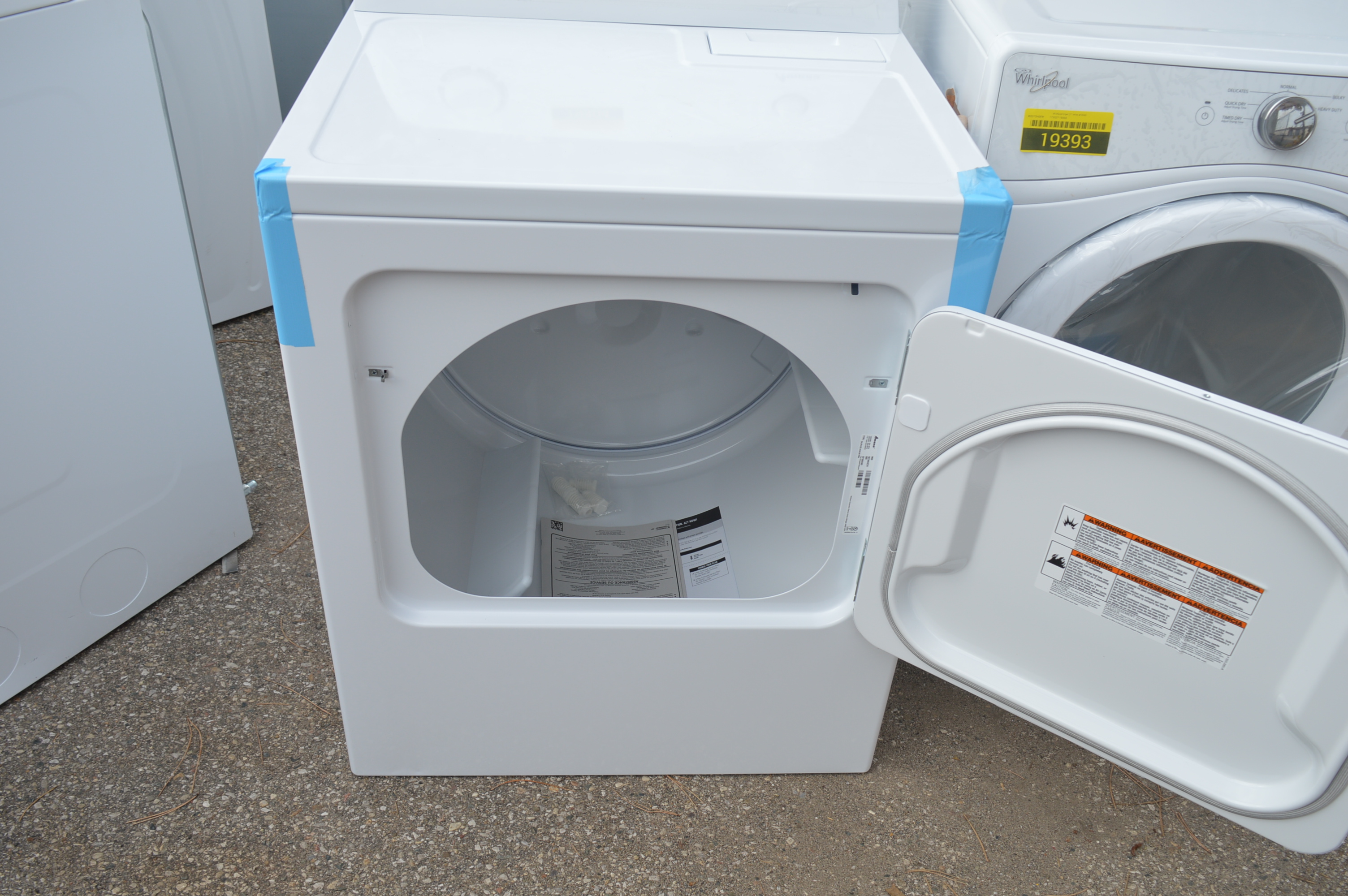 Amana NED4655EW 29" White FrontLoad Electric Dryer NOB 19404 T2 CLW