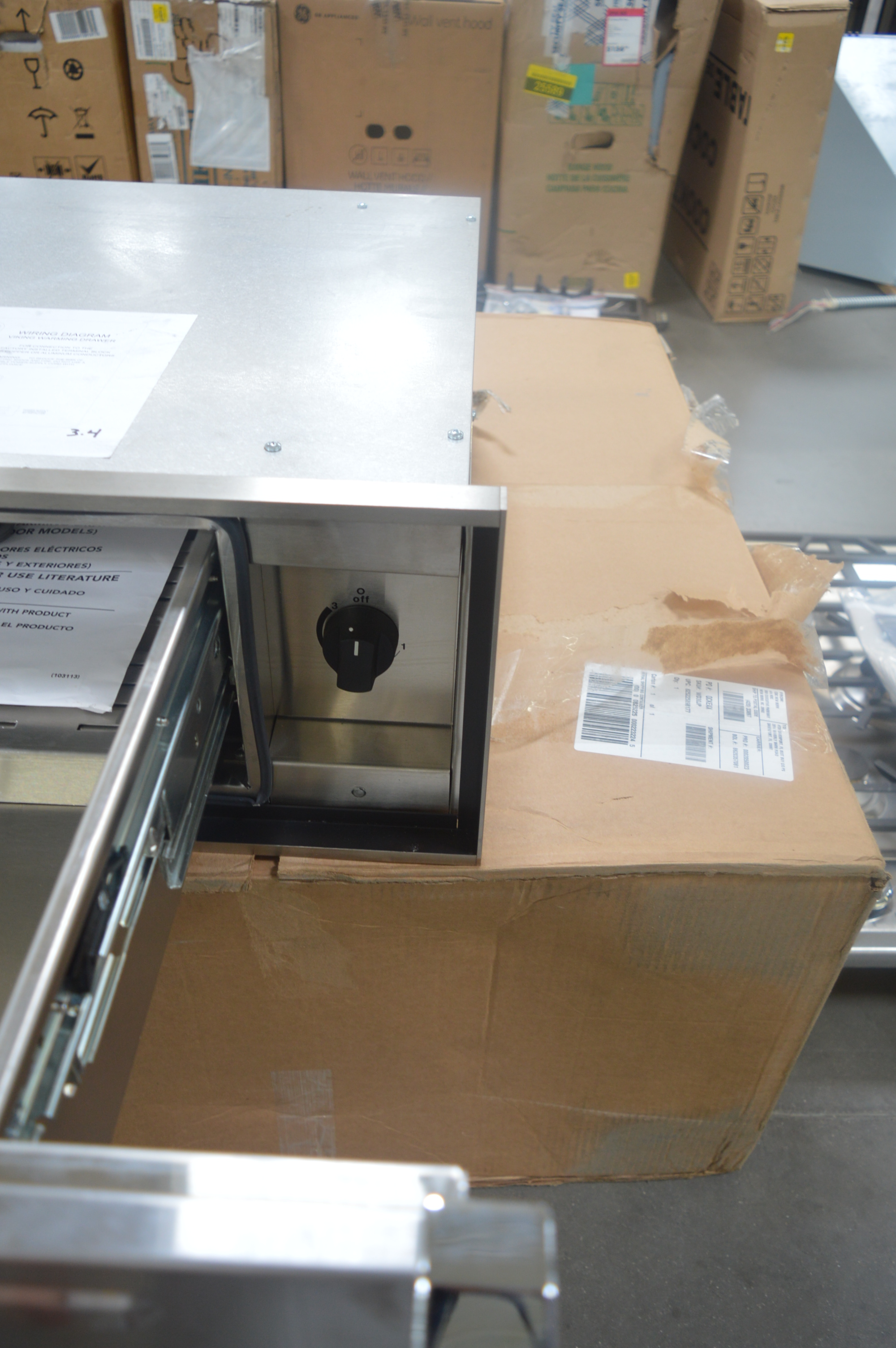 Viking Vewd527ss 27 Stainless Warming Drawer 1 4 Cu Ft Nob 25616 Hl