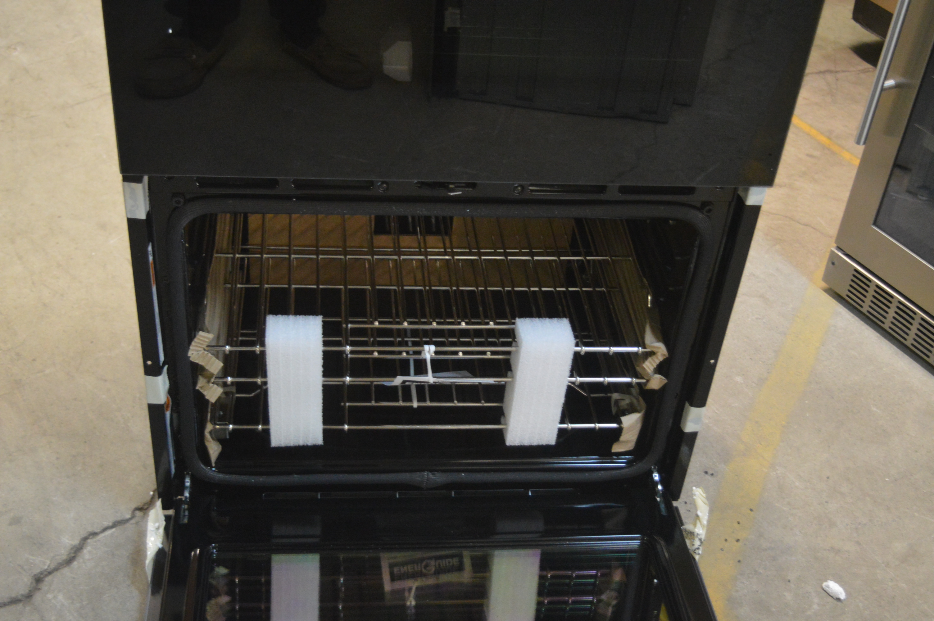 JennAir JJW2830DB 30" Black Floating Glass Double Wall Oven NOB 5407