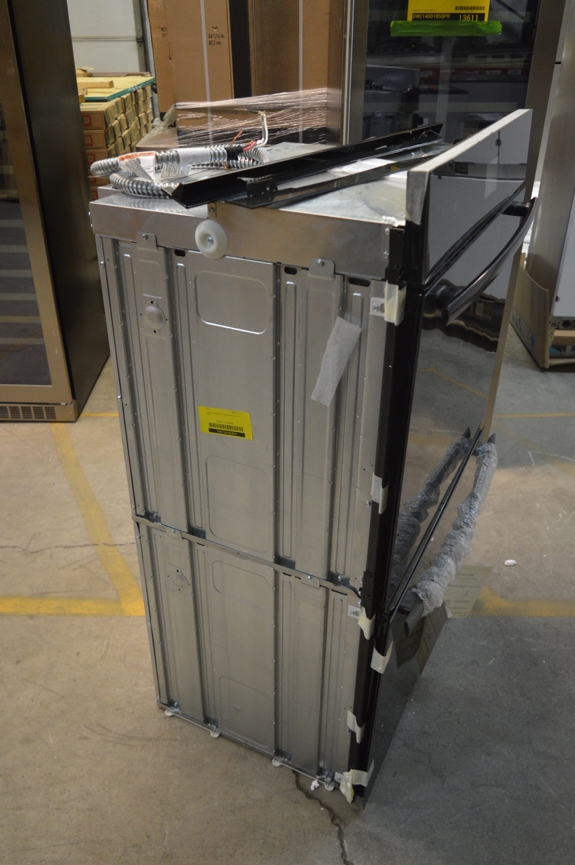 JennAir JJW2830DB 30" Black Floating Glass Double Wall Oven NOB 5407